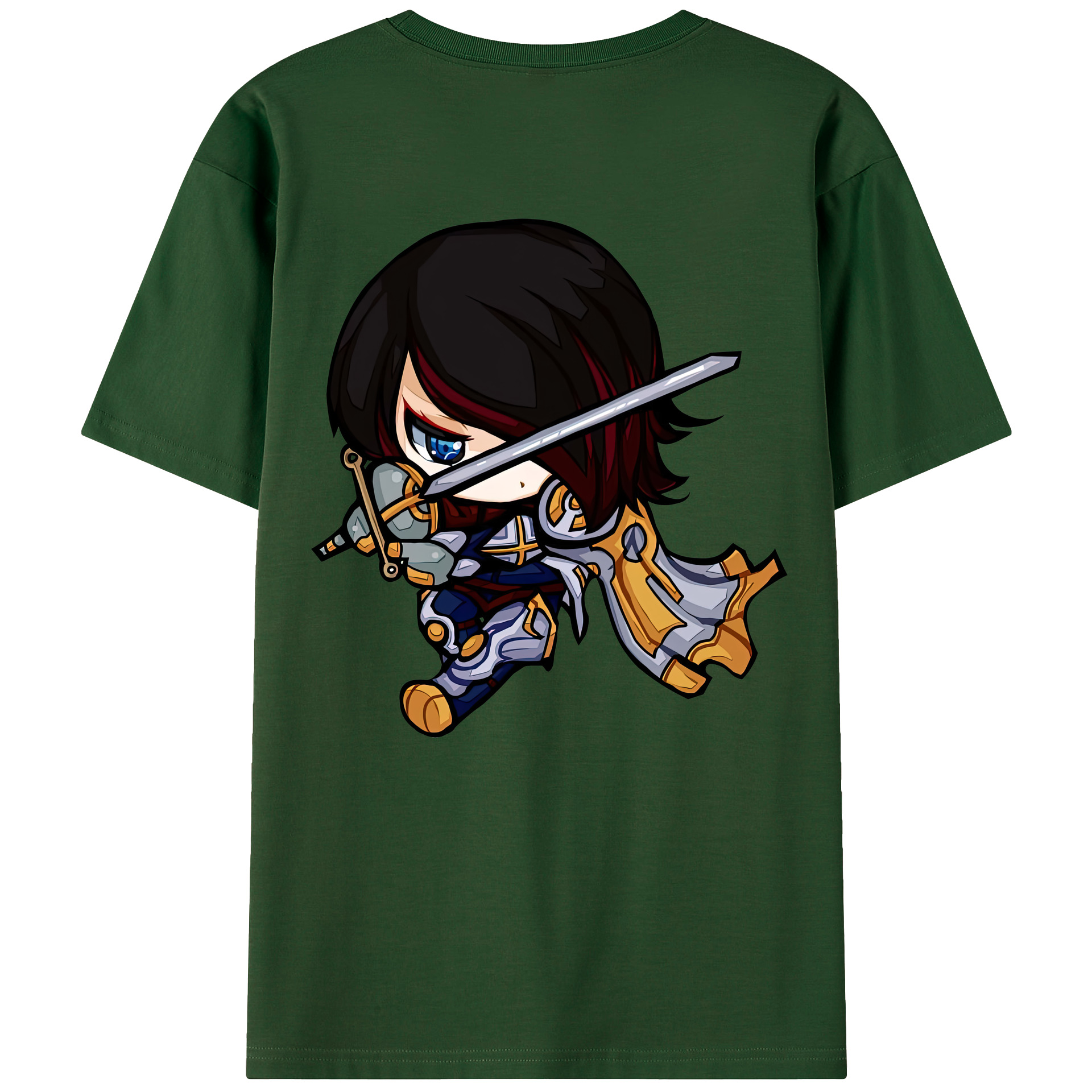 リーグ・オブ・レジェンド League of Legends LOL 綿100％半袖Tシャツ（背面プリント）
